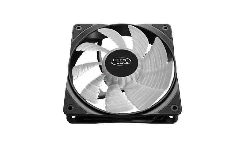 "DeepCool RF120 FS", ventiliatorius, 12 cm, 500 aps/min, 1500 aps/min, 27 dB, 56,6 cfm