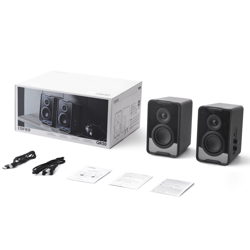 Edifier Speaker System | QR30 | 15W+15 W | Bluetooth | Black | Wireless connection