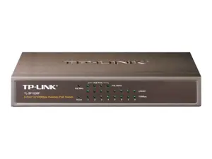 "TP-Link" 8 prievadų 10/100 Mbps stalinis PoE komutatorius su 4 prievadais, nevaldomas, Fast Ethernet (10/100), dvipusis, maitinimas per Ethernet (PoE)