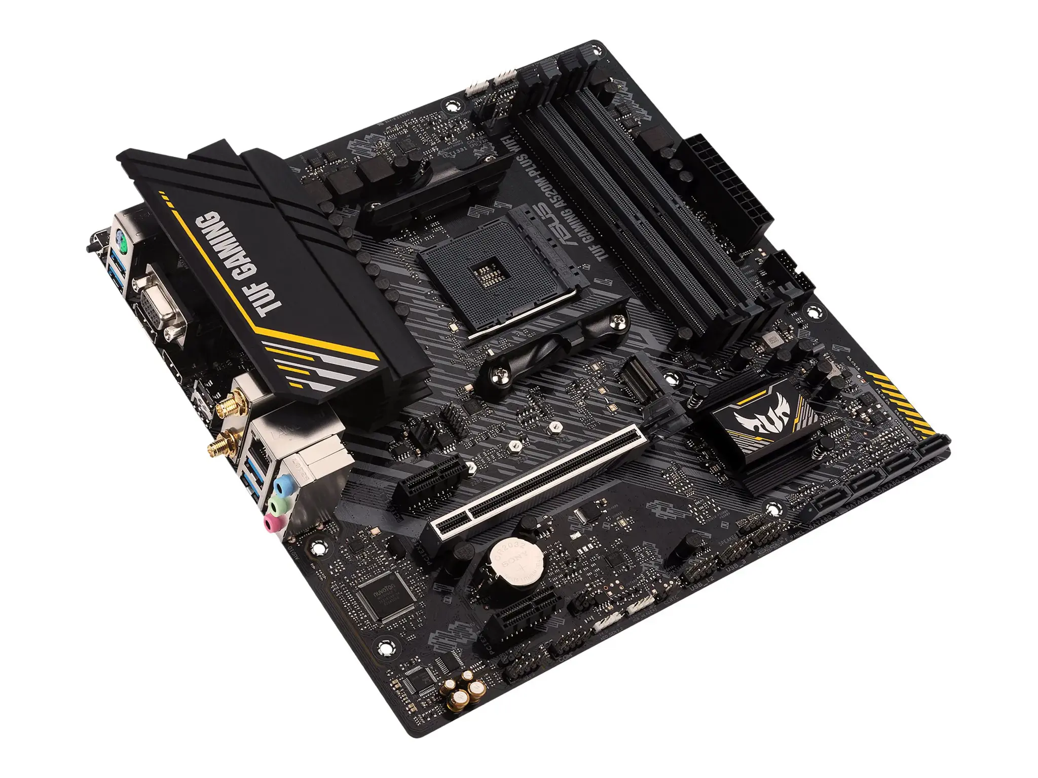 ASUS TUF GAMING A520M-PLUS WIFI, AMD, "Socket AM4", "AMD Ryzen™ 3", "AMD Ryzen™ 5", "AMD Ryzen™ 7", 3 kartos "AMD Ryzen™ 9", 5 kartos "AMD Ryzen 9", "Socket AM4", DDR4-SDRAM, 128 GB