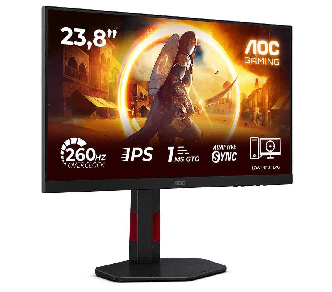 AOC 24G4ZRE | 24 " | Fast IPS | FHD | 16:9 | 240 Hz | 1 ms | 1920 x 1080 pixels | 300 cd/m² | HDMI ports quantity 2 | Black