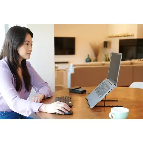 "Kensington SureTrack™" dviguba belaidė pelė, dvipusė, RF belaidė + "Bluetooth", 2400 DPI, juoda