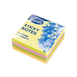 Lipnūs lapeliai FOROFIS 76x76mm , kubas, 320 lapellų (4 neoninės spalvos)