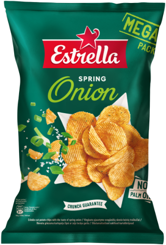 Traškučiai ESTRELLA svogūnėlių skonio, 250g