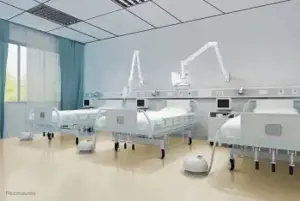 "Neomounts by Newstar" medicininis sieninis laikiklis, 7 kg, 25,4 cm (10"), 68,6 cm (27"), 100 x 100 mm, aukščio reguliavimas, baltas