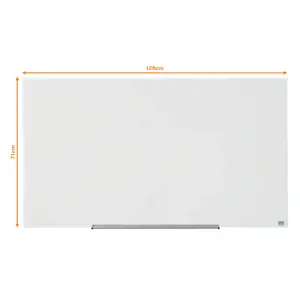 Stiklinė baltoji magnetinė lenta Nobo Impression Pro, plačiaekranė 57, 126x71 cm