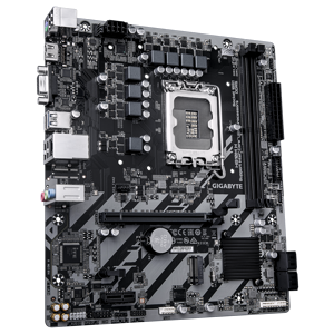 Gigabyte H810M H | Processor family Intel | Processor socket LGA1851 | DDR5 | Supported hard disk drive interfaces SATA, M.2 | Number of SATA connectors 4
