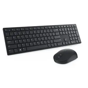 DELL KM5221W, pilno dydžio (100%), RF belaidis, QWERTY, juodas, pelė pridedama