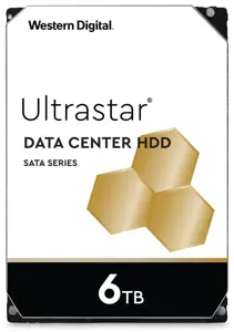 WESTERN DIGITAL Ultrastar 7K6 6TB kietasis diskas SATA 6Gb/s 512E SE 7200Rpm HUS726T6TALE6L4 24x7 3,5 colio urmu