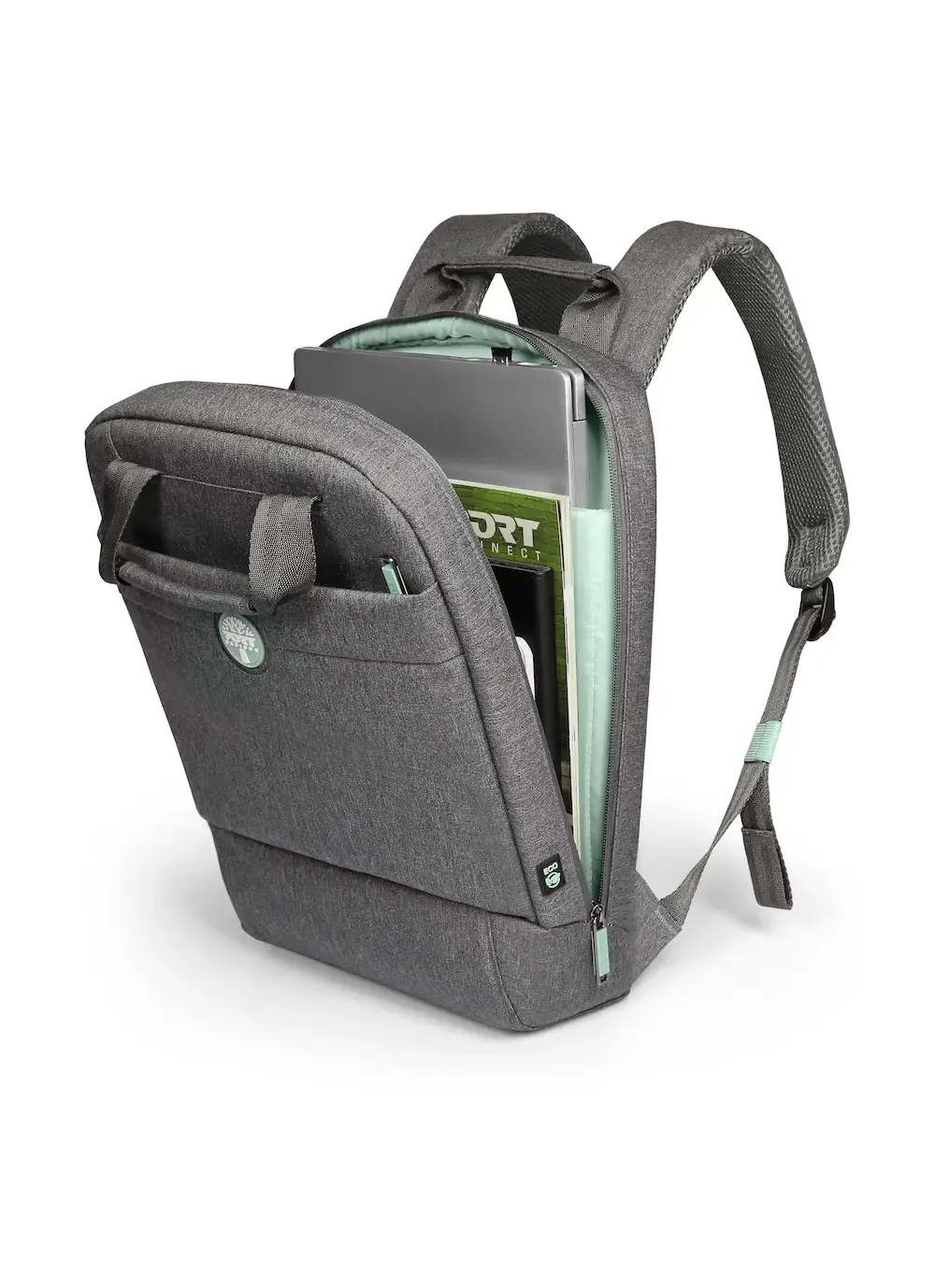 Port Designs YOSEMITE Eco nešiojamojo kompiuterio dėklas 35,6 cm (14") kuprinė Grey