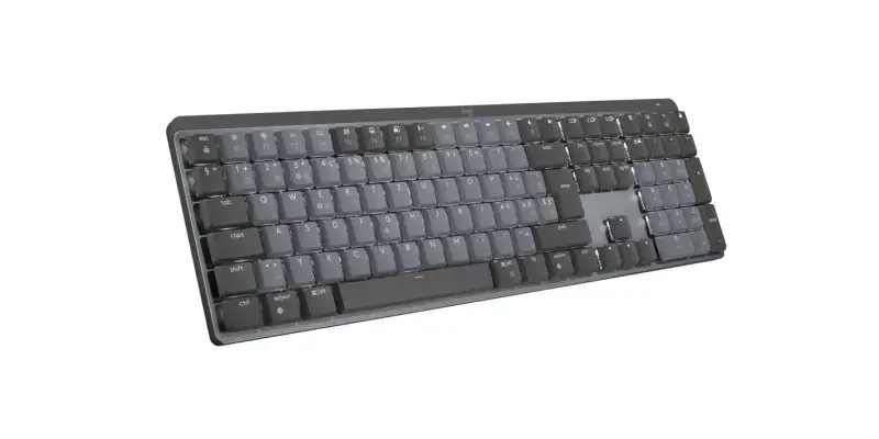 LOGITECH MX mechaninė belaidė apšviesta klaviatūra - GRAPHITE - (JAV) INTL - 2.4GHZ/BT - N/A - EMEA - TACTILE