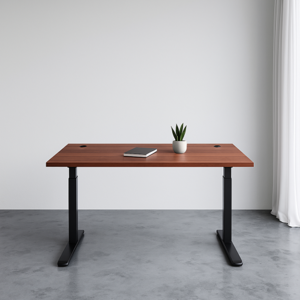 Reguliuojamo aukščio stalas Up Up Bjorn Juodas, Stalviršis M Tamsaus riešuto spalvos