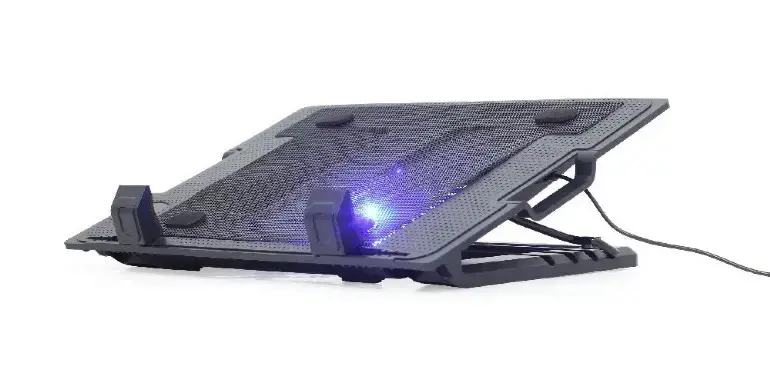 GEMBIRD NBS-1F17T-01 Gembird 17 nešiojamųjų kompiuterių aušinimo stovas su vienu ventiliatoriumi, juodas NBS-1F17T-01