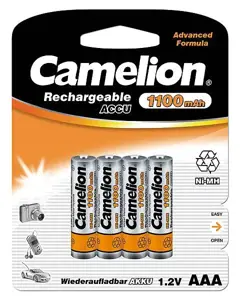 Camelion AAA/HR03, 1100 mAh, įkraunamos baterijos Ni-MH, 4 vnt.