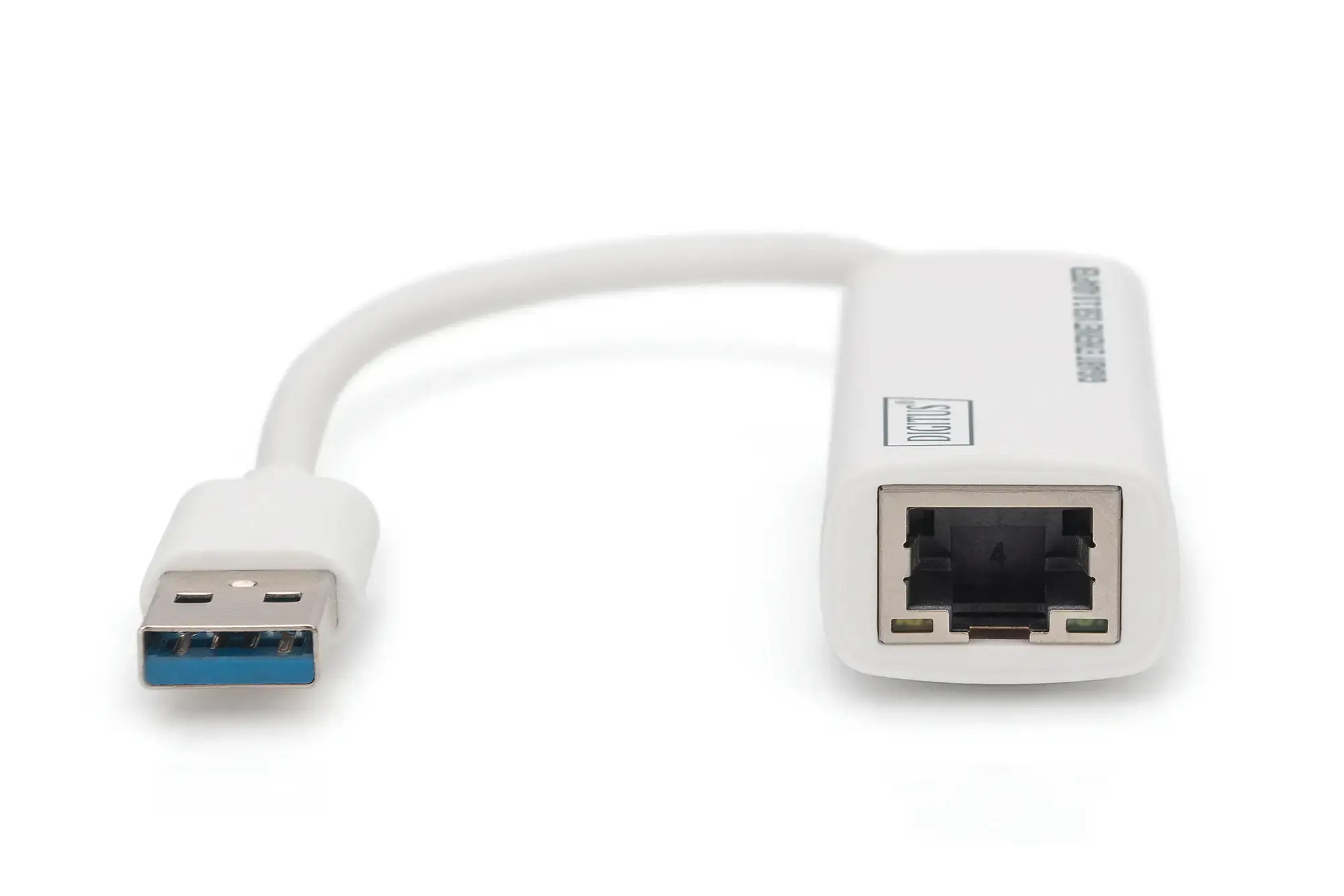 DIGITUS USB3.0-Gigabit Ethernet adapteris RJ45 10/100/1000 Mbps, baltas