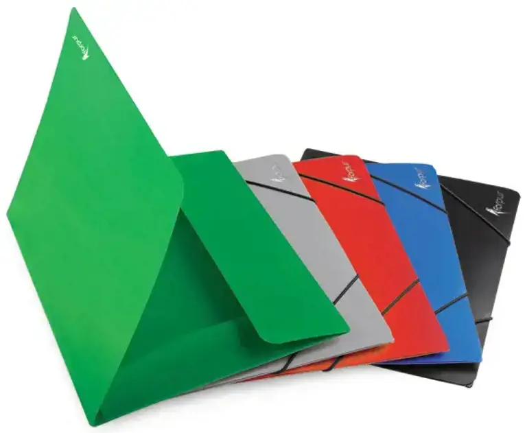Aplankas su gumelėmis Forpus Premier, A4, plastikinis, talpa 150 lapų, žalias