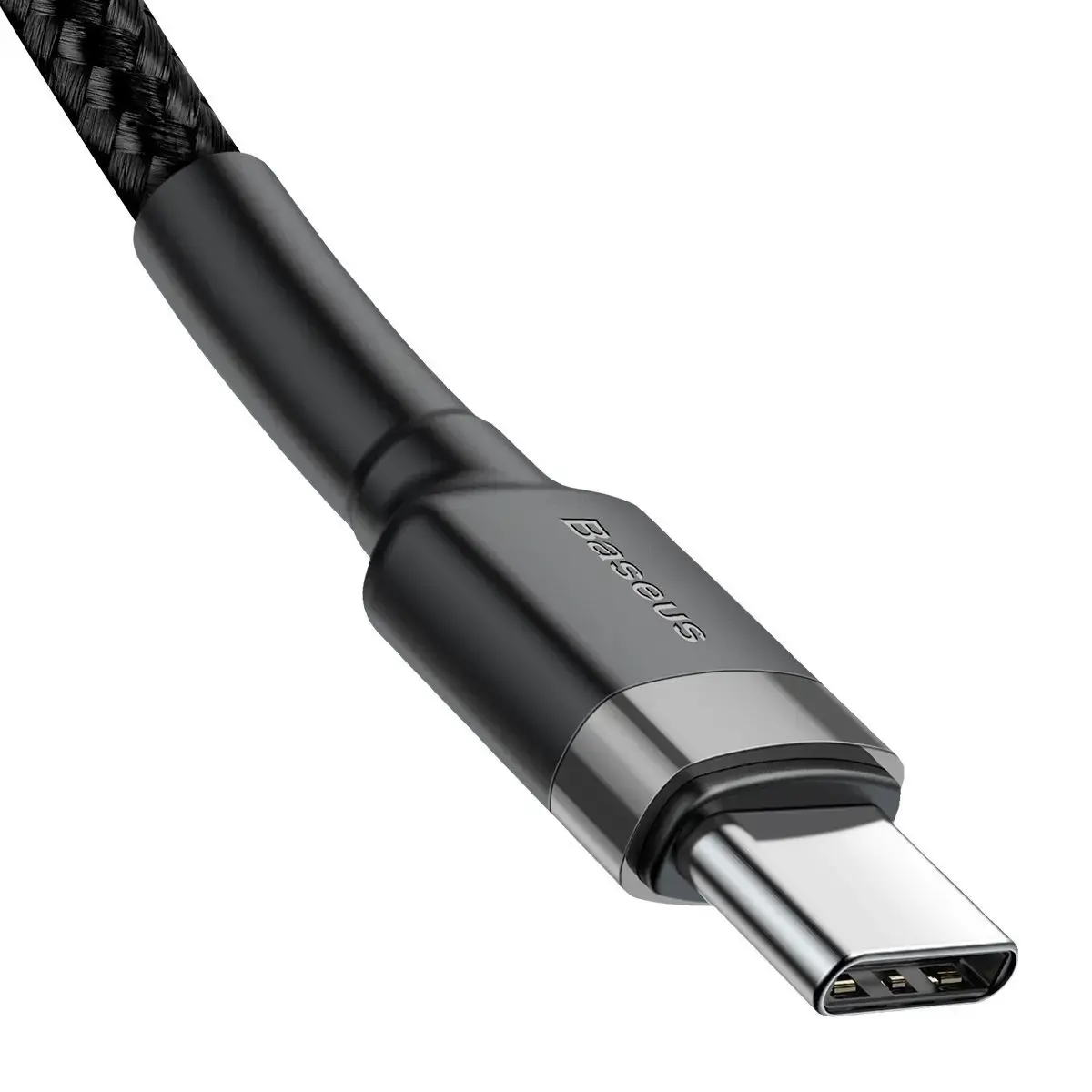 Baseus Cafule Cable durable nylon cable USB-C PD / USB-C PD PD2.0 60W 20V 3A QC3.0 2M black-gray (black-gray)