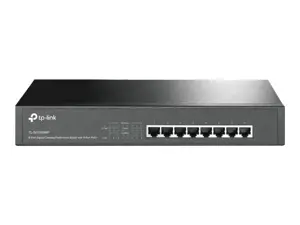 TP-Link TL-SG1008MP, nevaldomas, Gigabit Ethernet (10/100/1000), maitinimas per Ethernet (PoE), montuojamas į stovą, 1U
