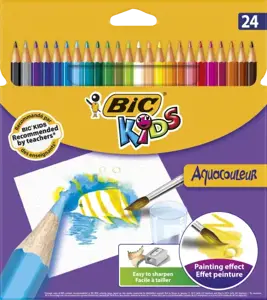 Bic spalvoti pieštukai Aquacouleur 24 spalvų rinkinys