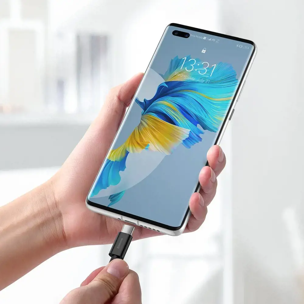 Baseus Superior USB - USB Typ C fast charging data cable 66 W (11 V | 6 A) Huawei SuperCharge SCP 2 m black (CATYS-A01)