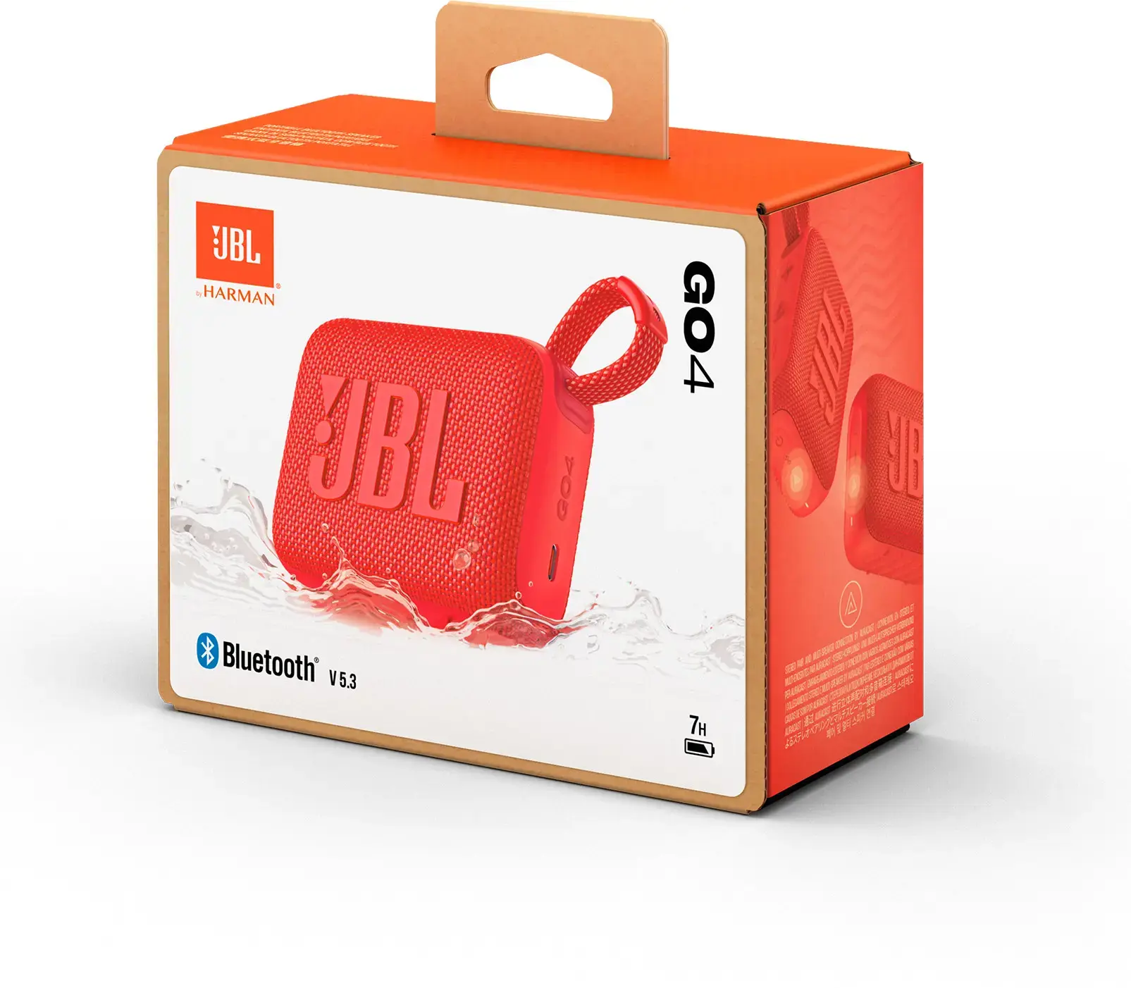 JBL Go 4 Nešiojama garso kolonėlė, Bluetooth, Raudona