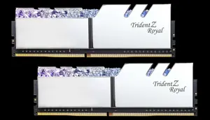 G.SKILL F4-3200C16D-32GTRS G.Skill Trident Z Royal DDR4 32GB (2x16GB) 3200MHz CL16 1.35V XMP 2.0 Silver