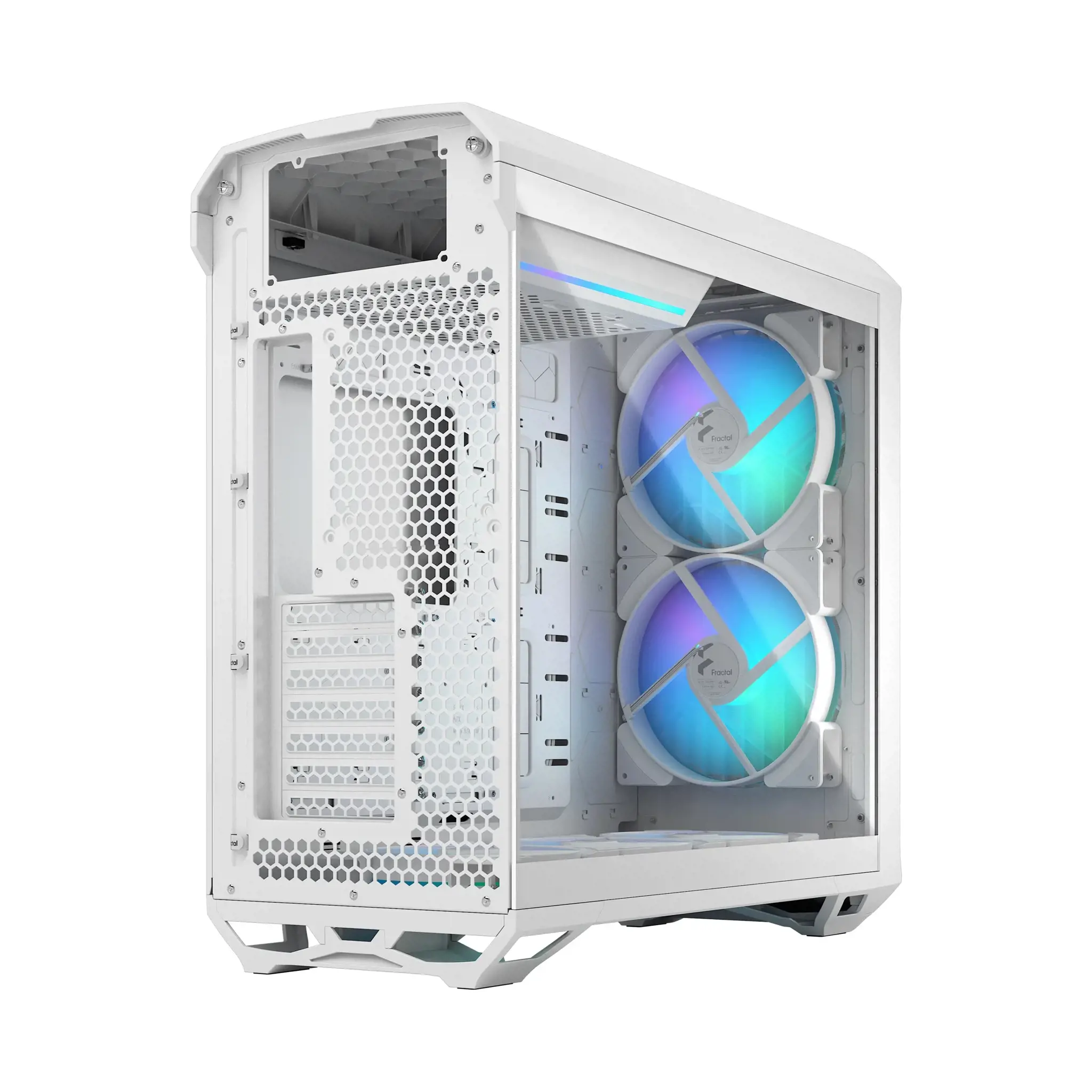 "Fractal Design Torrent RGB White TG" skaidrus atspalvis