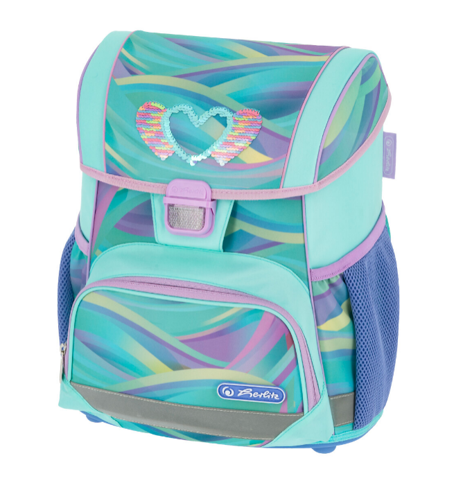 Forminė kuprinė Herlitz Loop empty Minty Love, 22 x 31 x 37 cm