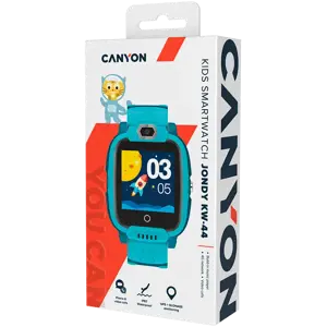 CANYON Jondy KW-44, 1.44''IPS 240*240, ASR3603S, Nano SIM, 192+128MB+512MB TF kortelė, GSM(B3/B8), LTE(B1.2.3.5.7.8.20) 700mAh baterija, GPS+Glonas, APP iOS ir Android, MP3 garso grotuvas, 7 žaidimai, fotoaparatas, šeimininkas:53.3*43.5*16mm dirželis:230*20mm,48g,Žalia