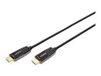 ASSMANN HDMI AOC hibridinio pluošto jungiamasis kabelis A tipo M/M 20 m UHD 8K60Hz CE aukso spalvos…