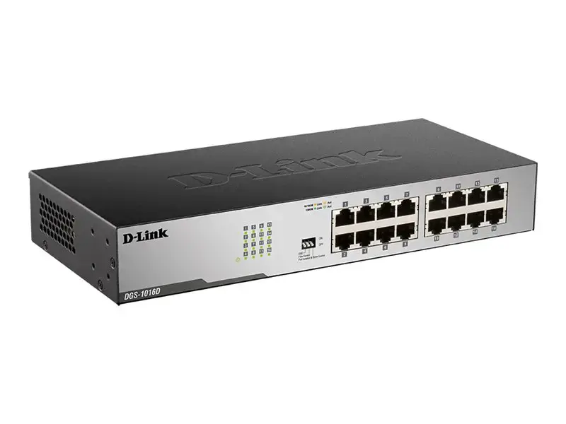 D-Link DGS-1016D/E, nevaldomas, dvipusis, montuojamas į stovą