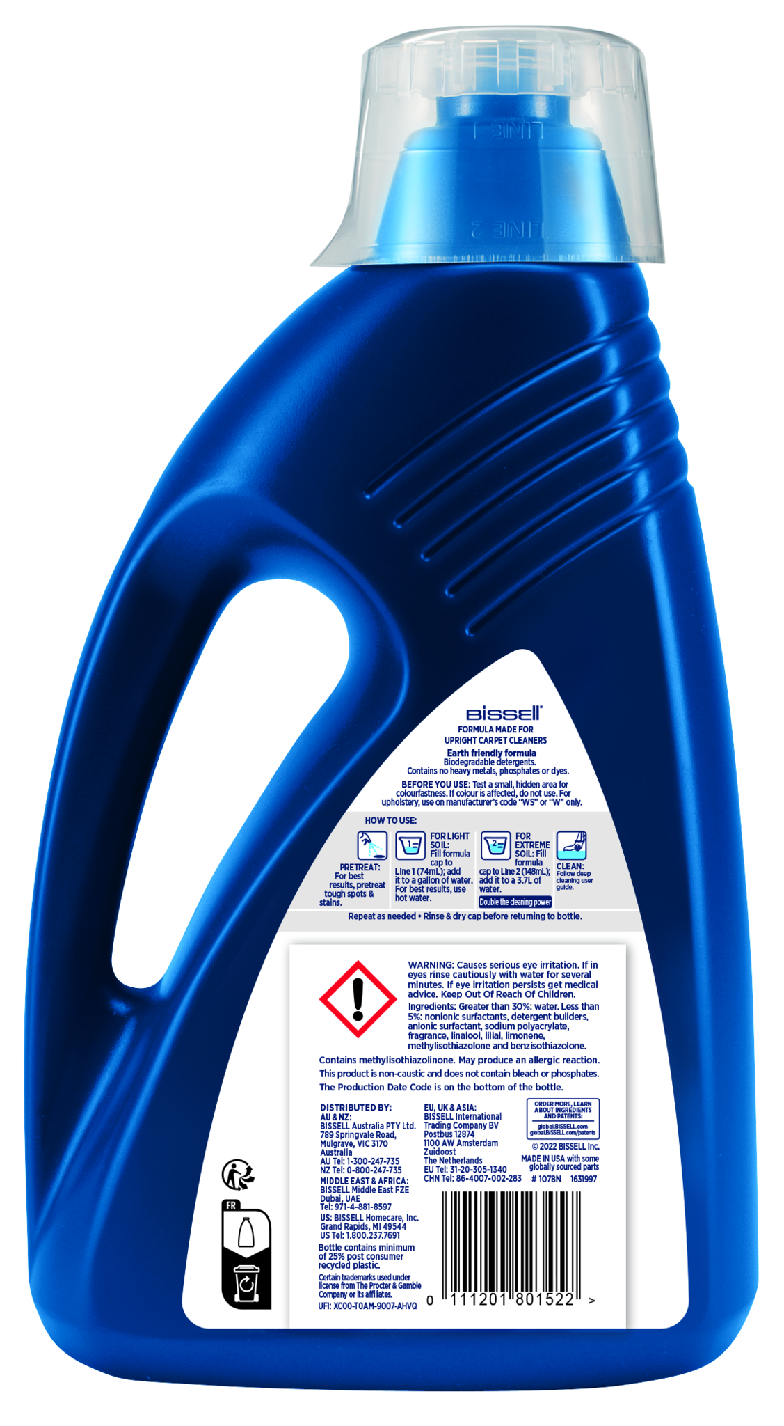"Bissell Wash & Refresh Febreze Formula" 1500 ml, 1 vnt.