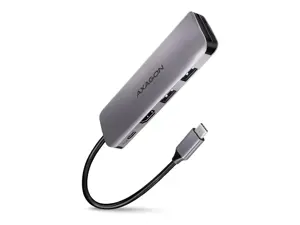 Daugiaportis USB 3.2 Gen 1 šakotuvas. HDMI, kortelių skaitytuvas ir "Power Delivery". 20 cm ilgio USB-C kabelis.