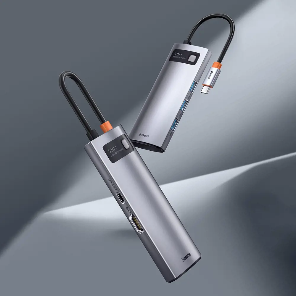 Baseus Hub Adapter 5in1 USB-C to 3x USB 3.0 + HDMI + USB-C PD