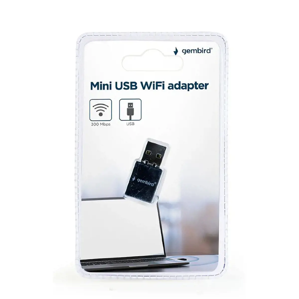 GEMBIRD WNP-UA300-01 Mini USB WiFi adapteris 300 Mbps