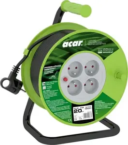 Acar PZ-4Z/OTM H05VV-F 3G1.0 20M  Retractable extension cable