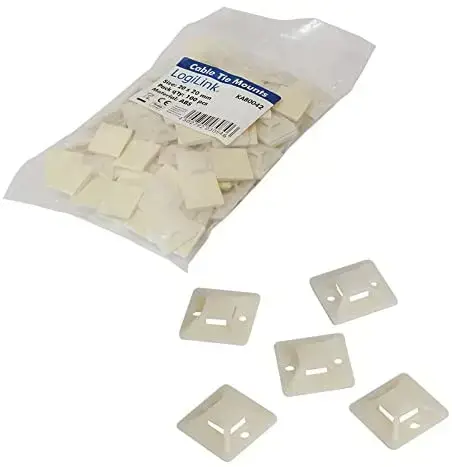 "Logilink" kabelių rišimo laikikliai 20x20 mm KAB0042 100 vnt.