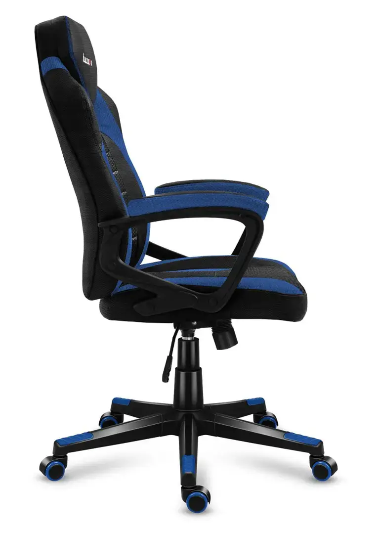 Huzaro FORCE 2.5 BLUE MESH Žaidimų fotelis Tinklinė sėdynė Juoda, mėlyna