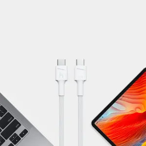 Green Cell PowerStream - USB-C - USB-C kabelis 200 cm Power Delivery 60W, QC 3.0 (baltas)