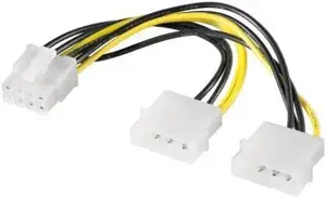 "Goobay" 93241 Kompiuterio vaizdo plokščių maitinimo kabelis ir adapteris; PCI-E į PCI Express 8 ko…