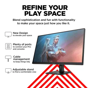 HP OMEN by HP 27, 68,6 cm (27"), 1920 x 1080 taškų, "Full HD", 1 ms, juoda