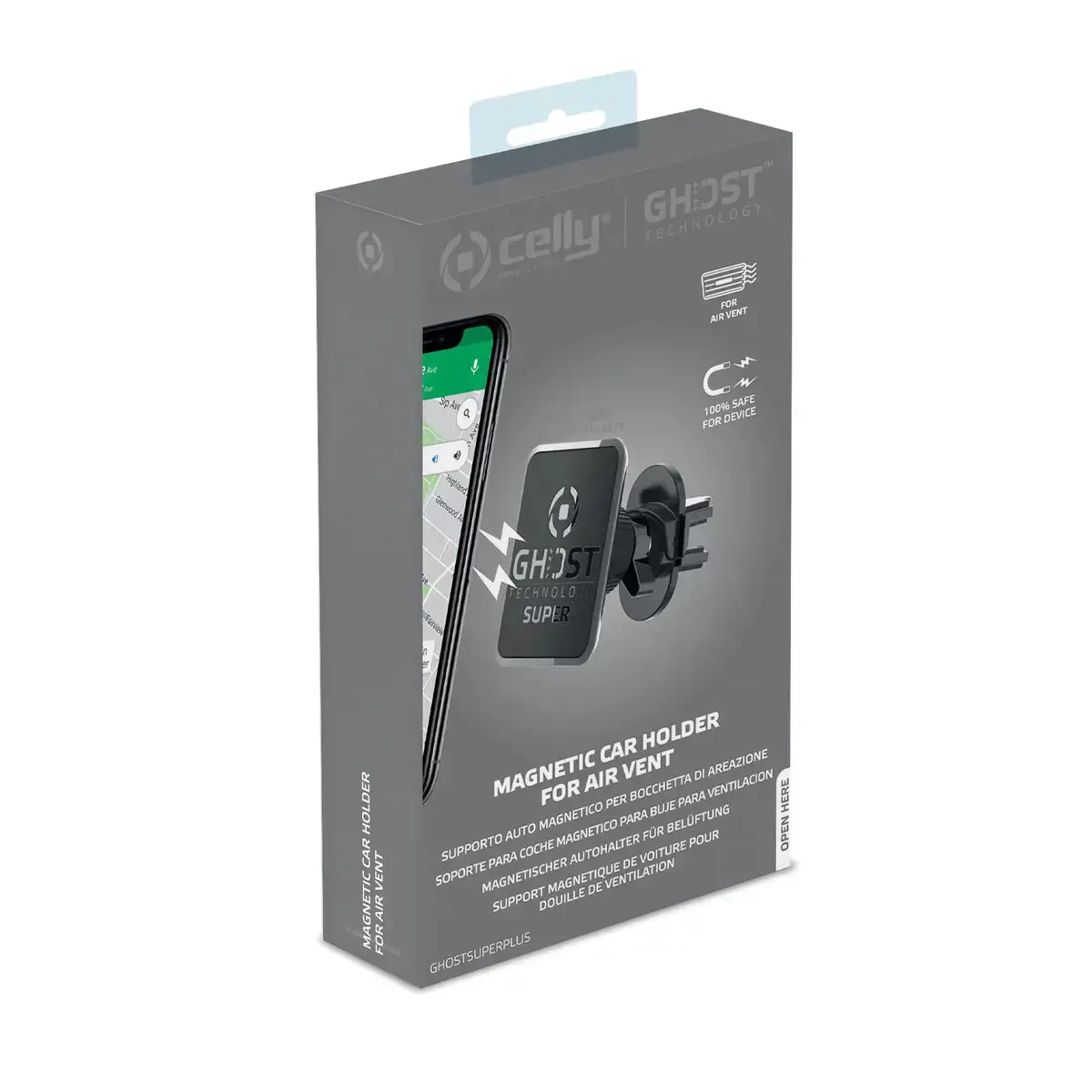 "CELLY" UNIVERSALUS SUPER MAGNETINIS AUTOMOBILIO ORO VENTILIATORIAUS LAIKIKLIS