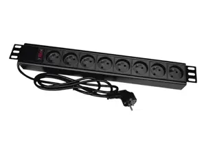 A-LAN apsaugos nuo viršįtampių juosta PZ081U3M (8 x UTE; 16 A (3680 W); 3 m; juoda spalva)
