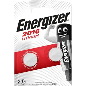 SPECIALIZUOTOS ENERGIZER BATERIJOS CR2016 2 VNT.