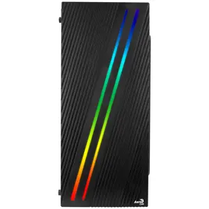 AEROCOOL AEROPGSSTREAK-A-BKRG Kompiuterio korpusas ATX Aerocool STREAK RGB USB 3.0 - DOUBLE RGB STRIP 1x80mm ventiliatorius
