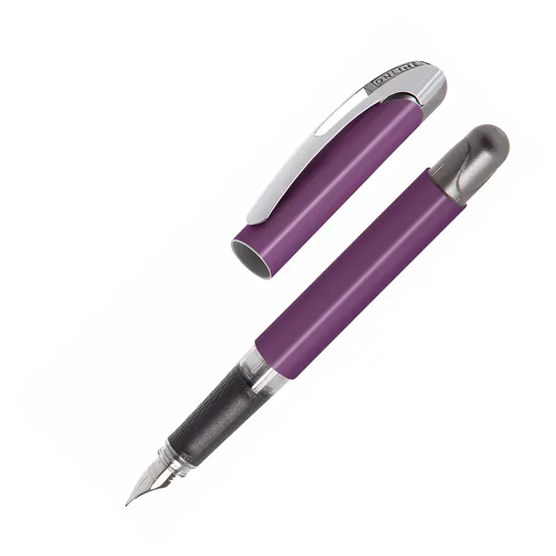 Rinkinys, plunksnakotis ir rašiklis, ONLINE, Colour Line, violetinės sp.