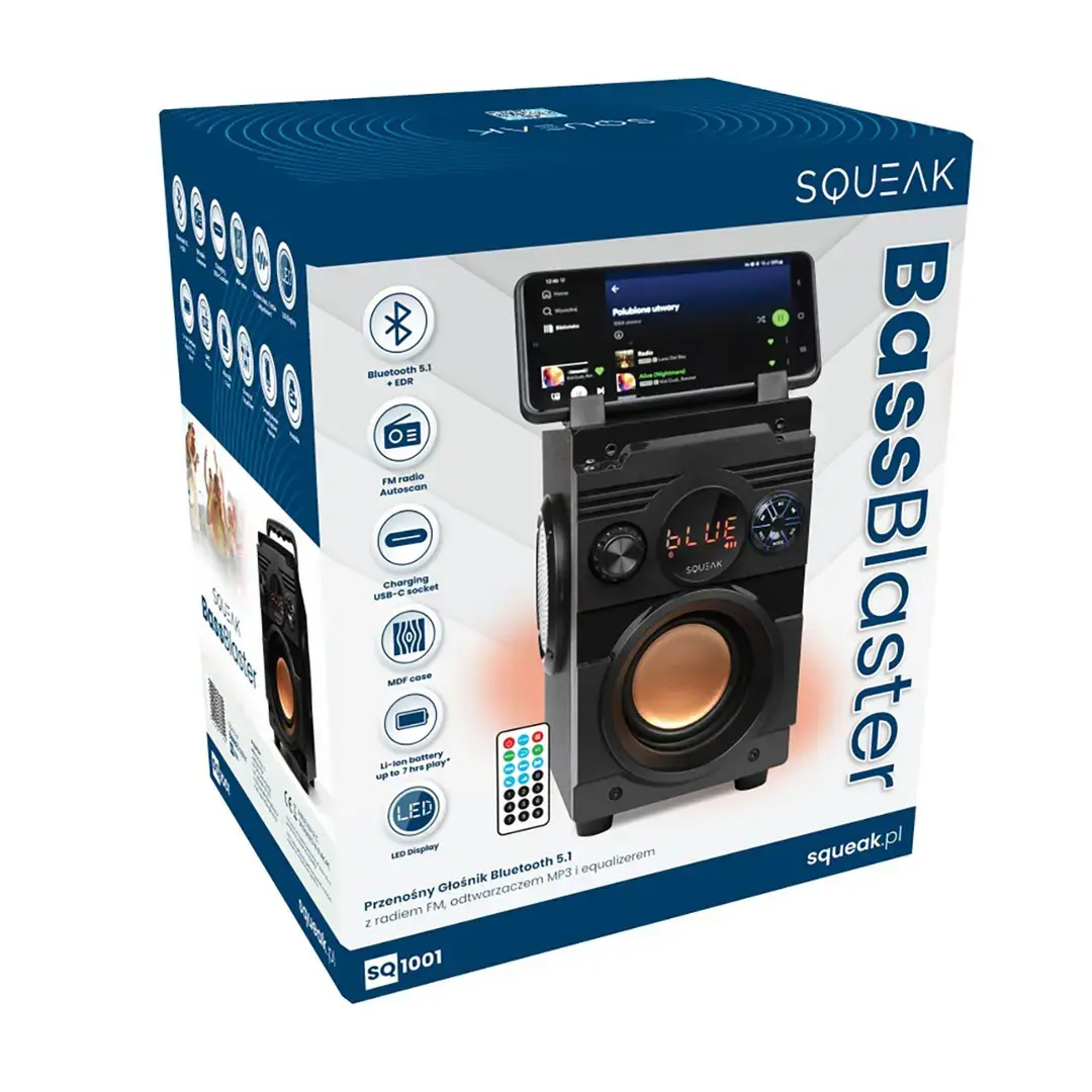 SQUEAK SPEAKER BASSBLASTER BLUETOOTH 5.1 SQ1001