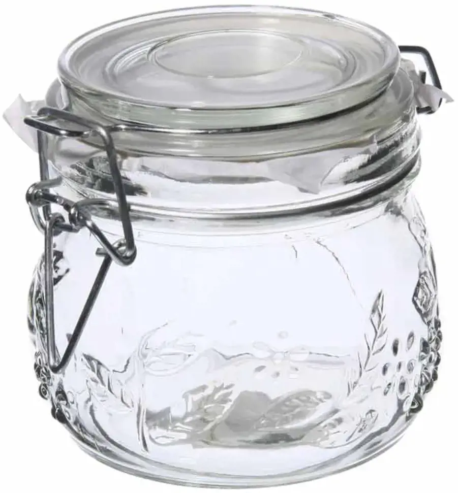 Indas su dangčiu,  0,5 l, stiklinis