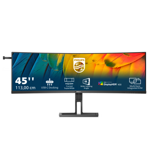 PHILIPS 44,5 colių 5120x1440 VA lenktas monitorius