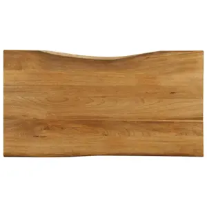Stalviršis, 120x60x2,5cm, mango masyvas, su gyvu kraštu